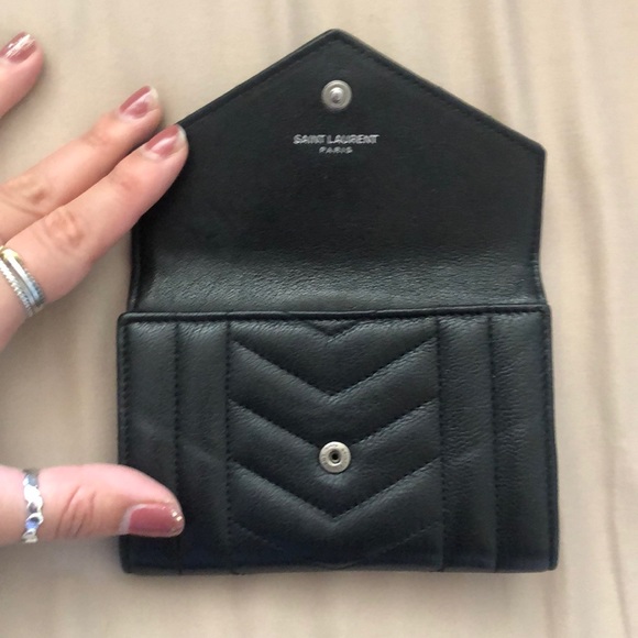 Small Monogram YSL Envelope Wallet - Picture 3 of 7